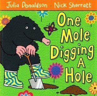 One mole digging a hole