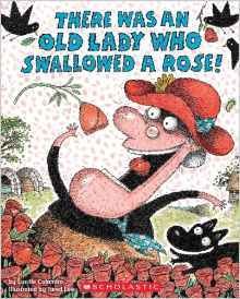 There was an old lady who swallowed a rose!