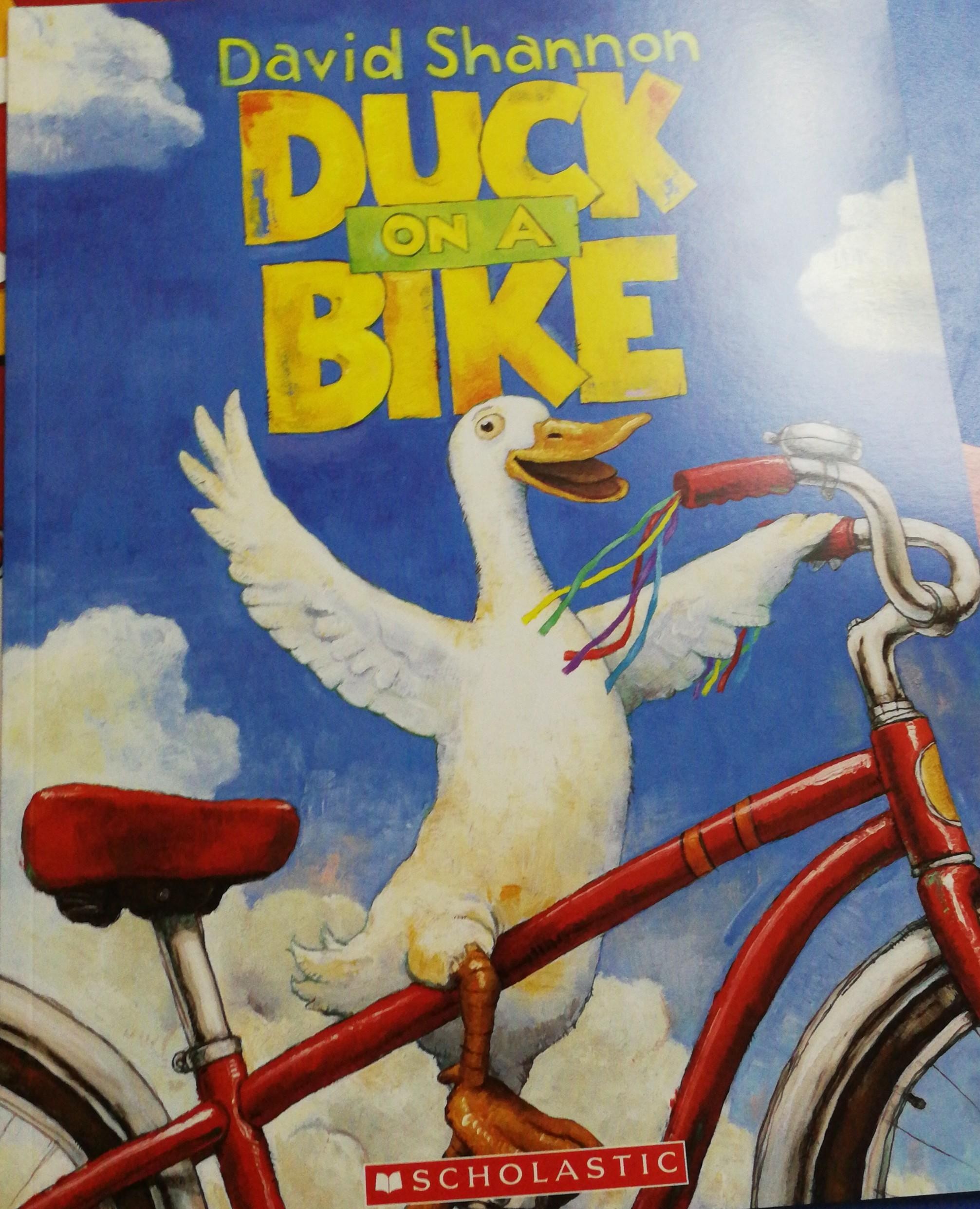 Duck on a bike